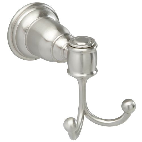 Double Robe Hook, Charleston Collection, Satin Nickel